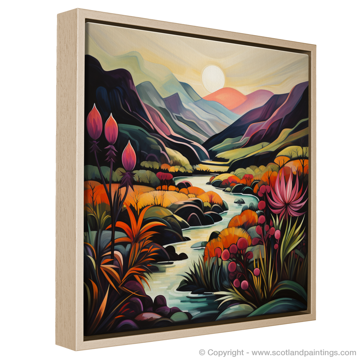 Heather Hues by River Coe: An Abstract Glencoe Symphony