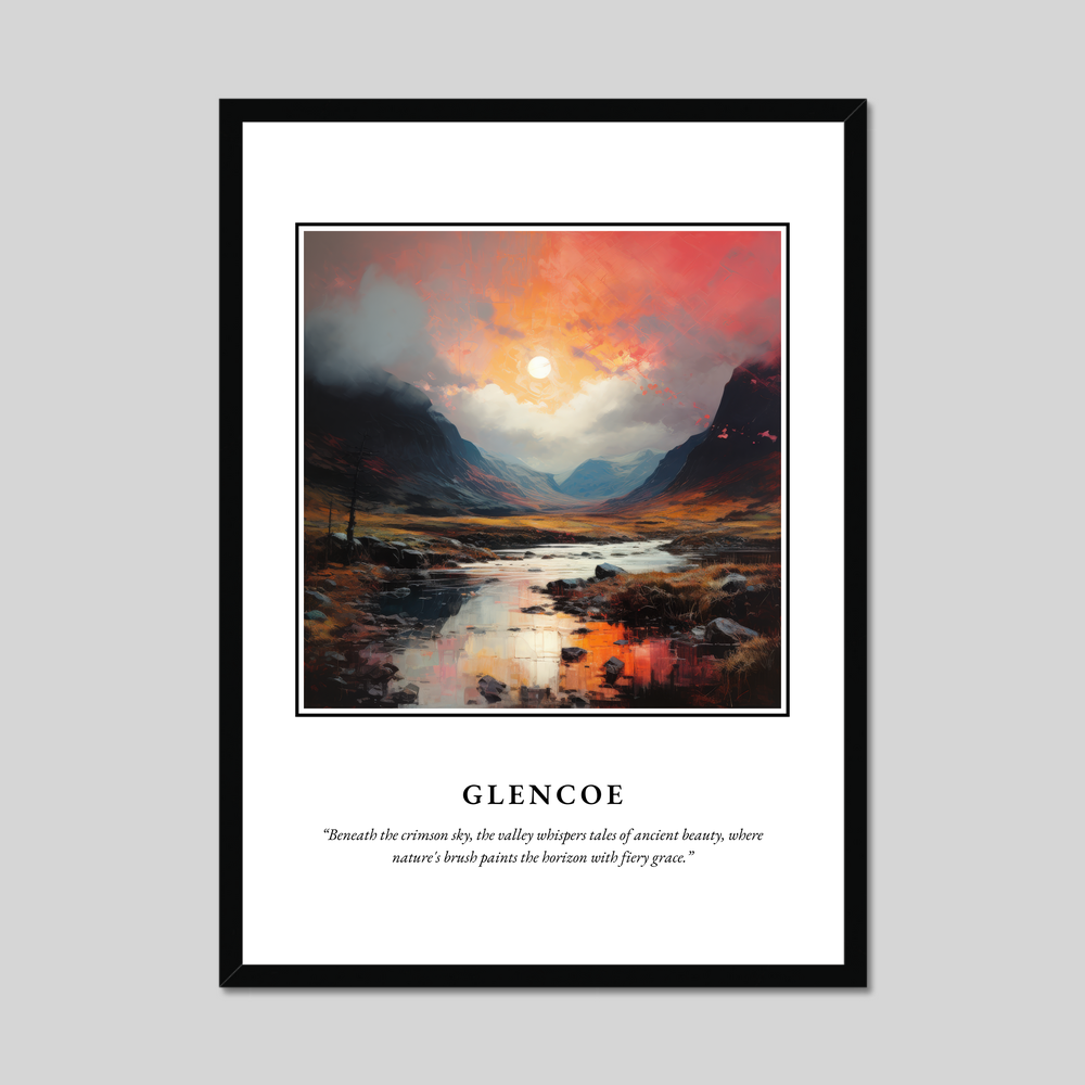 Poster in a black frame