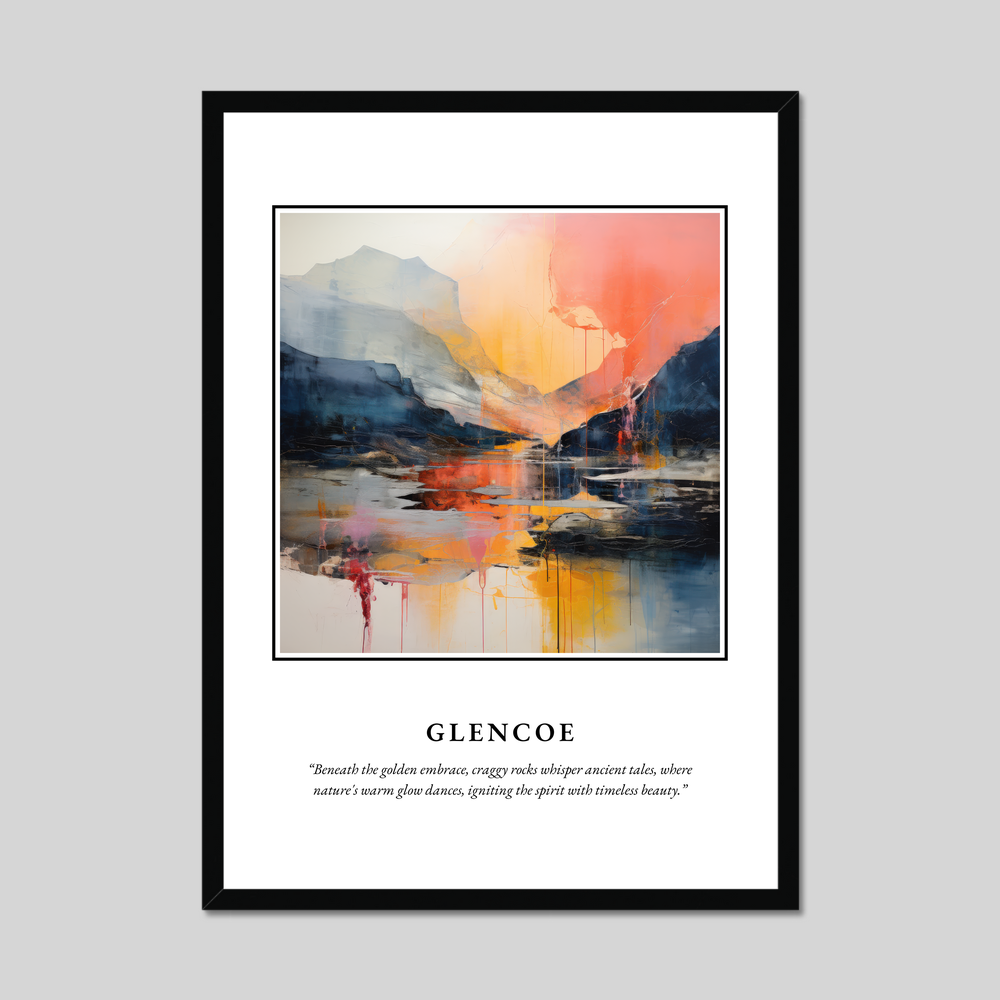 Poster in a black frame