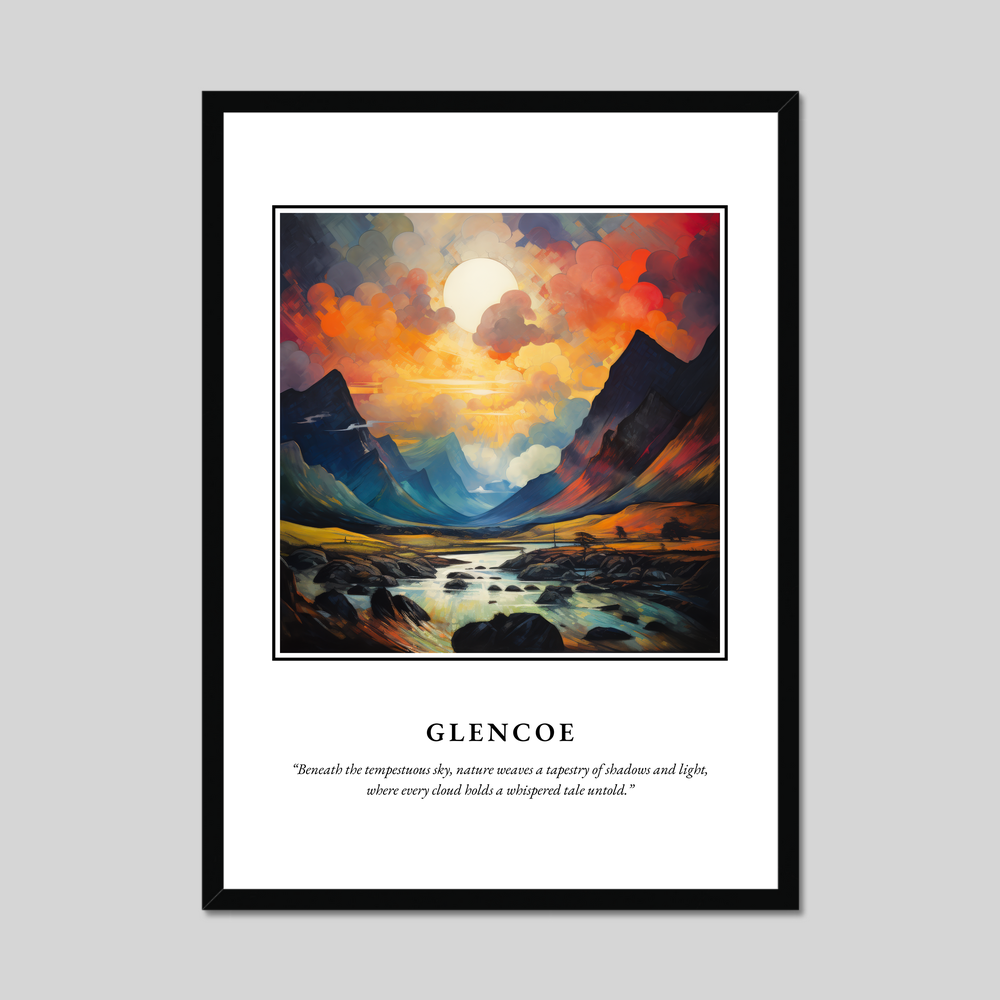 Poster in a black frame