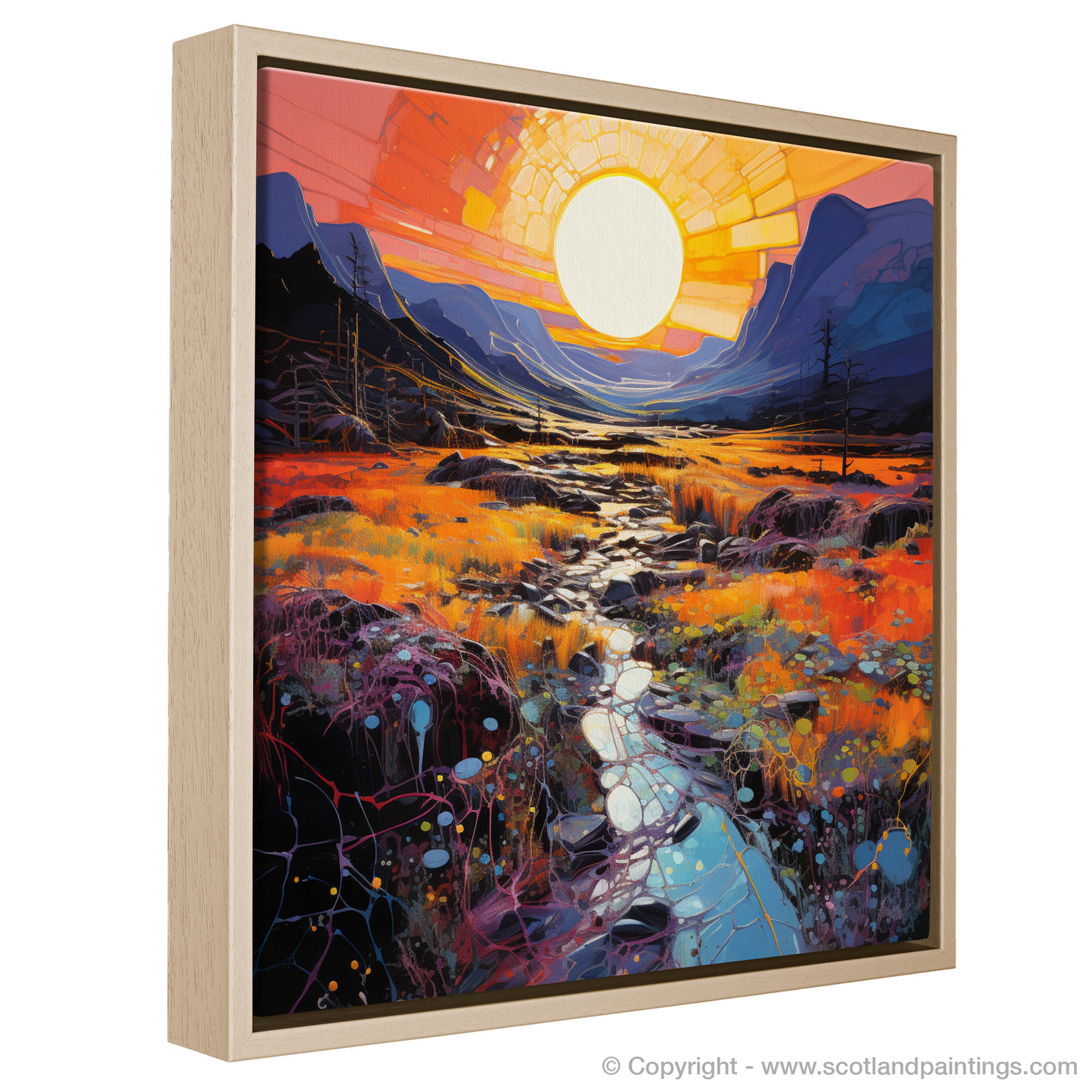 Dusk Embrace: Crowberry Patches in Glencoe