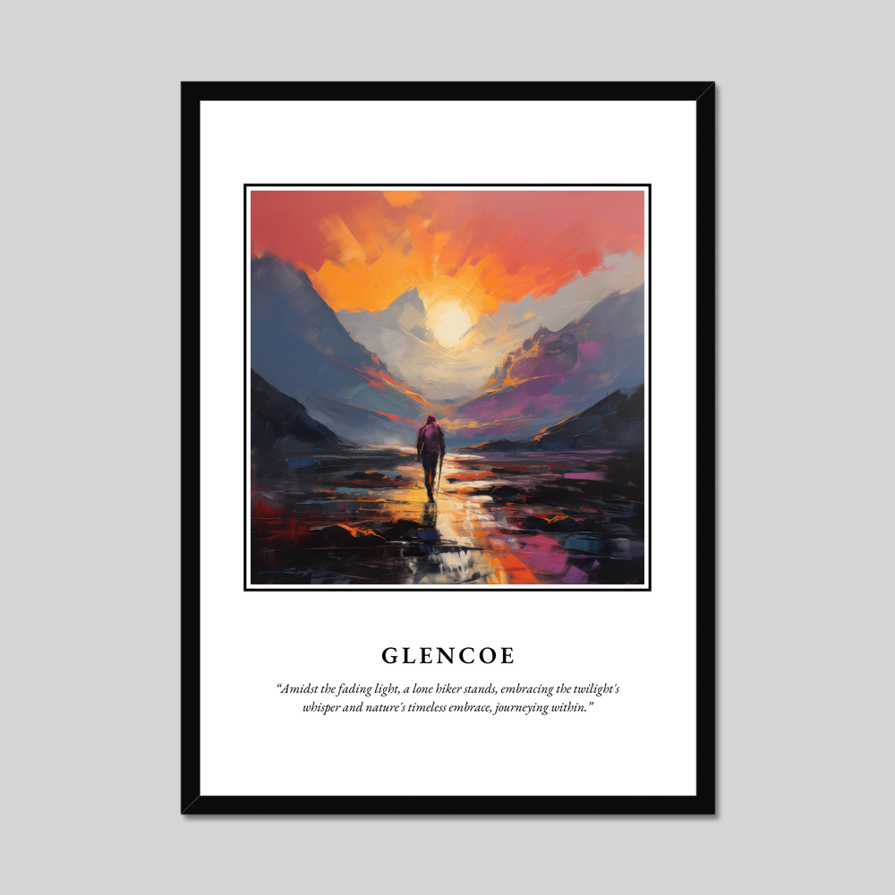 Poster in a black frame