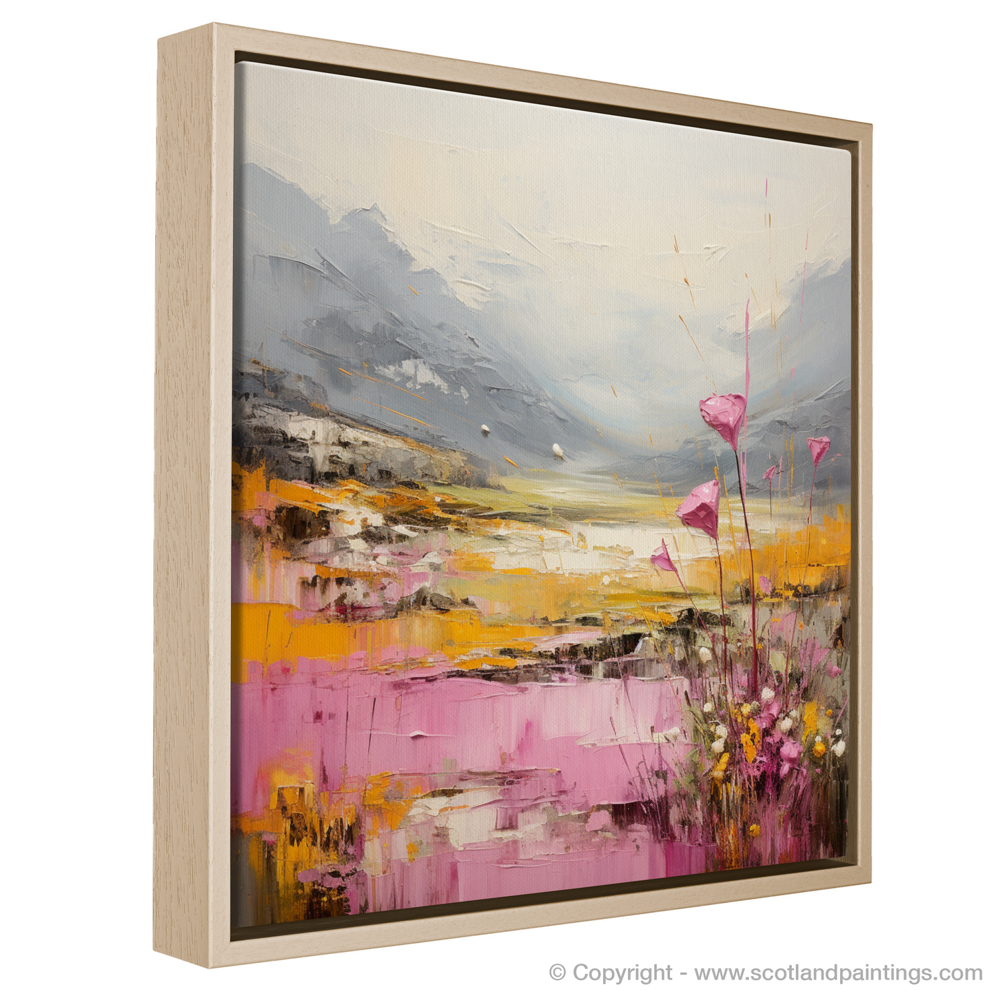 Abstract Essence of Three Sisters Glencoe with Bell Heather