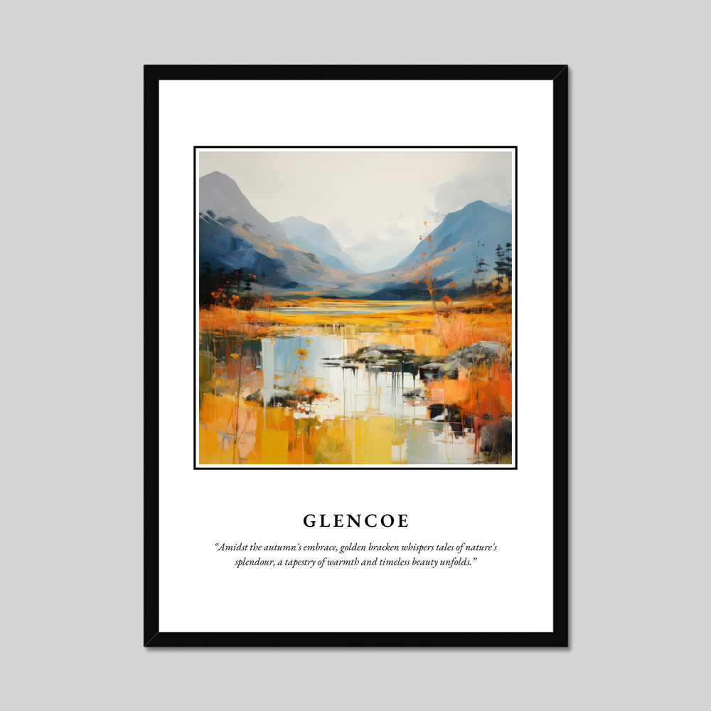 Poster in a black frame