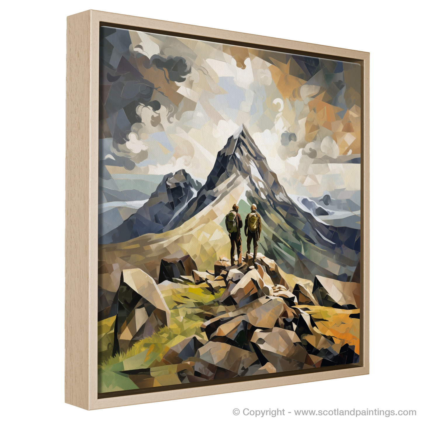 Cubist Summit: A Geometric Ode to Buachaille and the Highlands