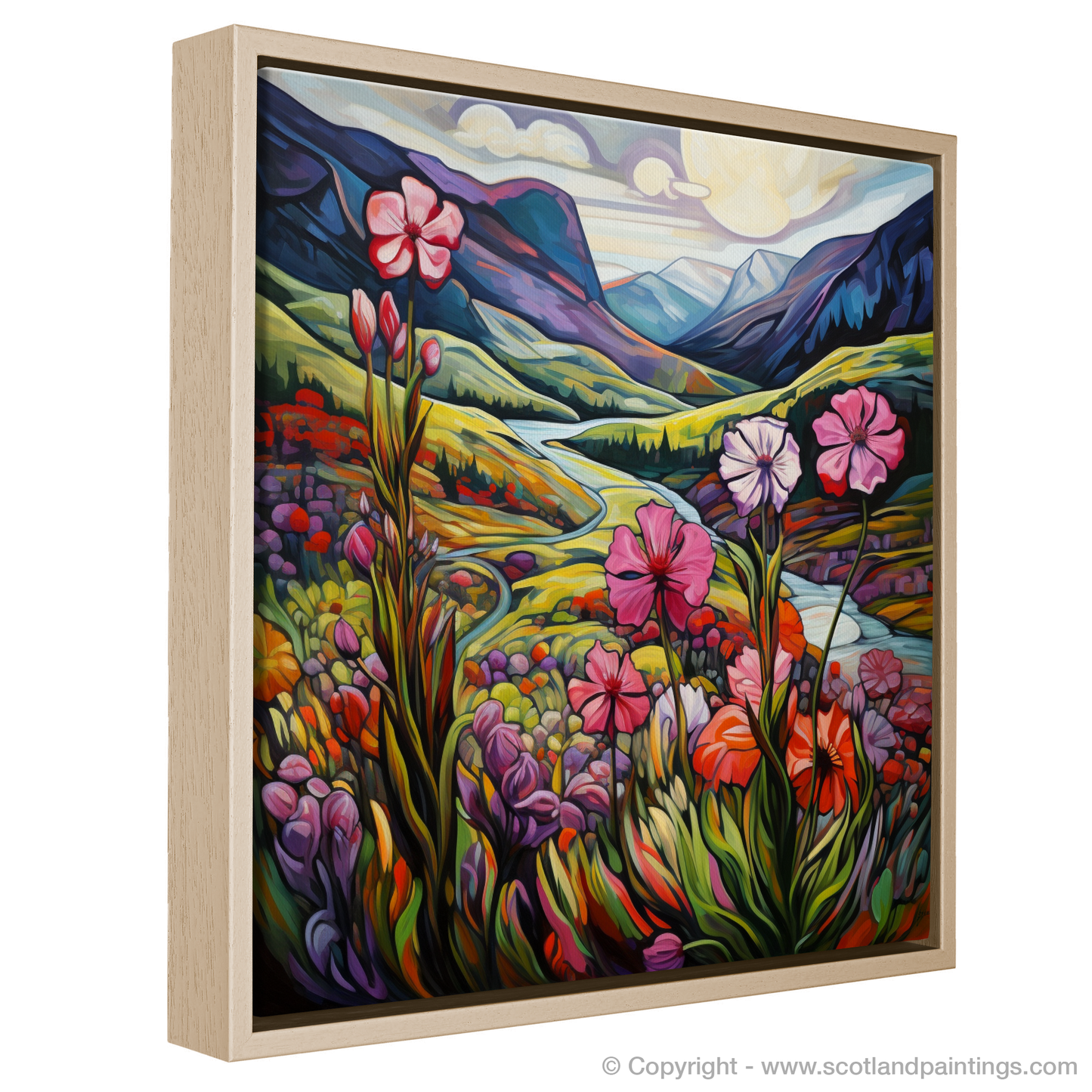 Cubist Symphony in Glencoe: A Thrift Flower Explosion