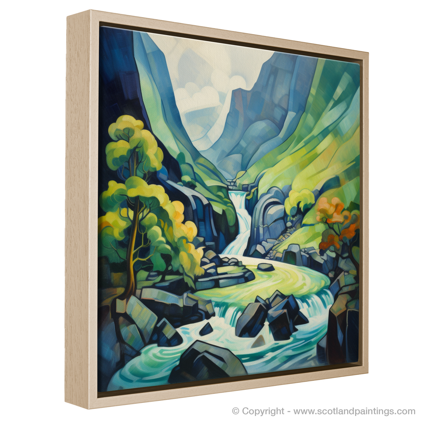 Cubist Cascade: A Lady's Mantle Enigma in Glencoe