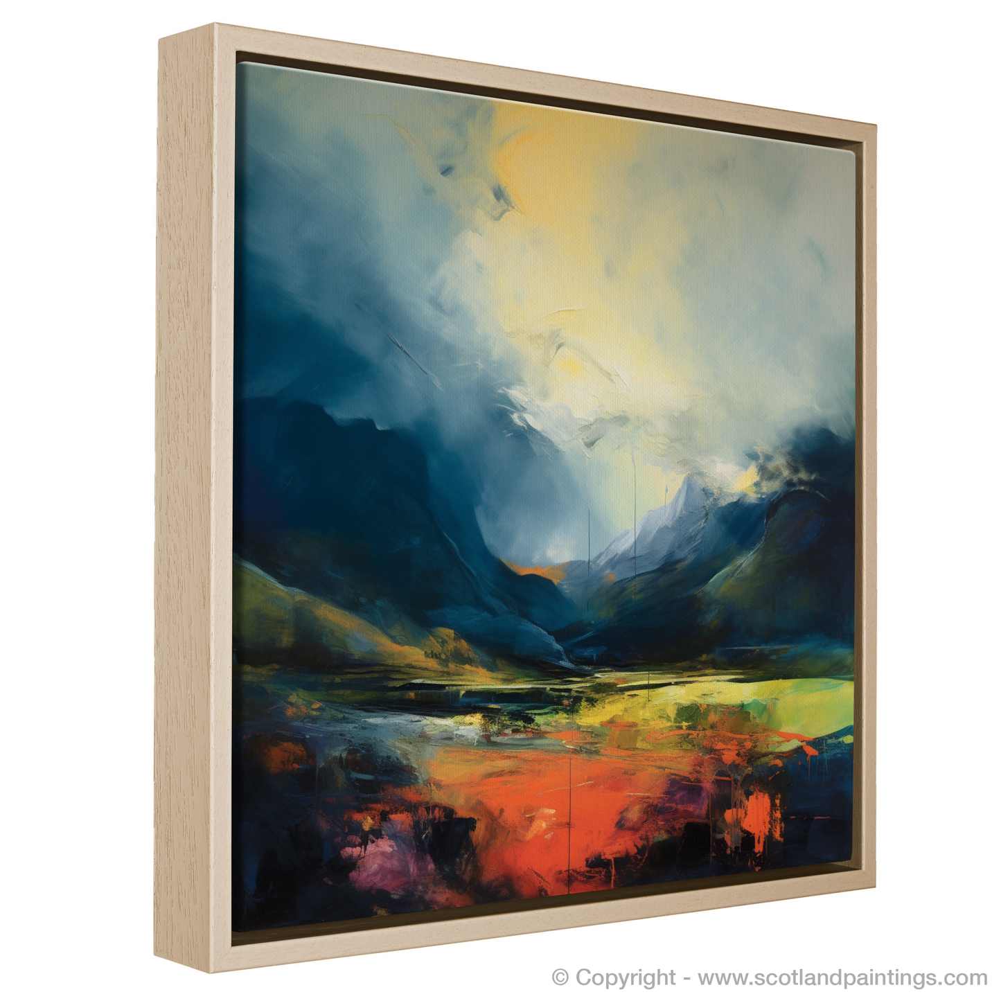 Ethereal Skies of Glencoe: An Abstract Highland Tapestry