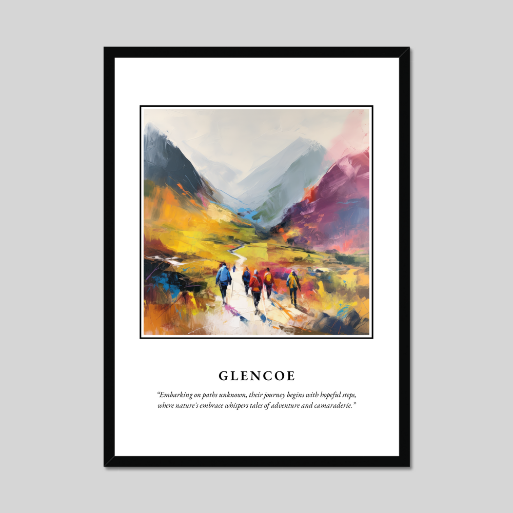 Poster in a black frame