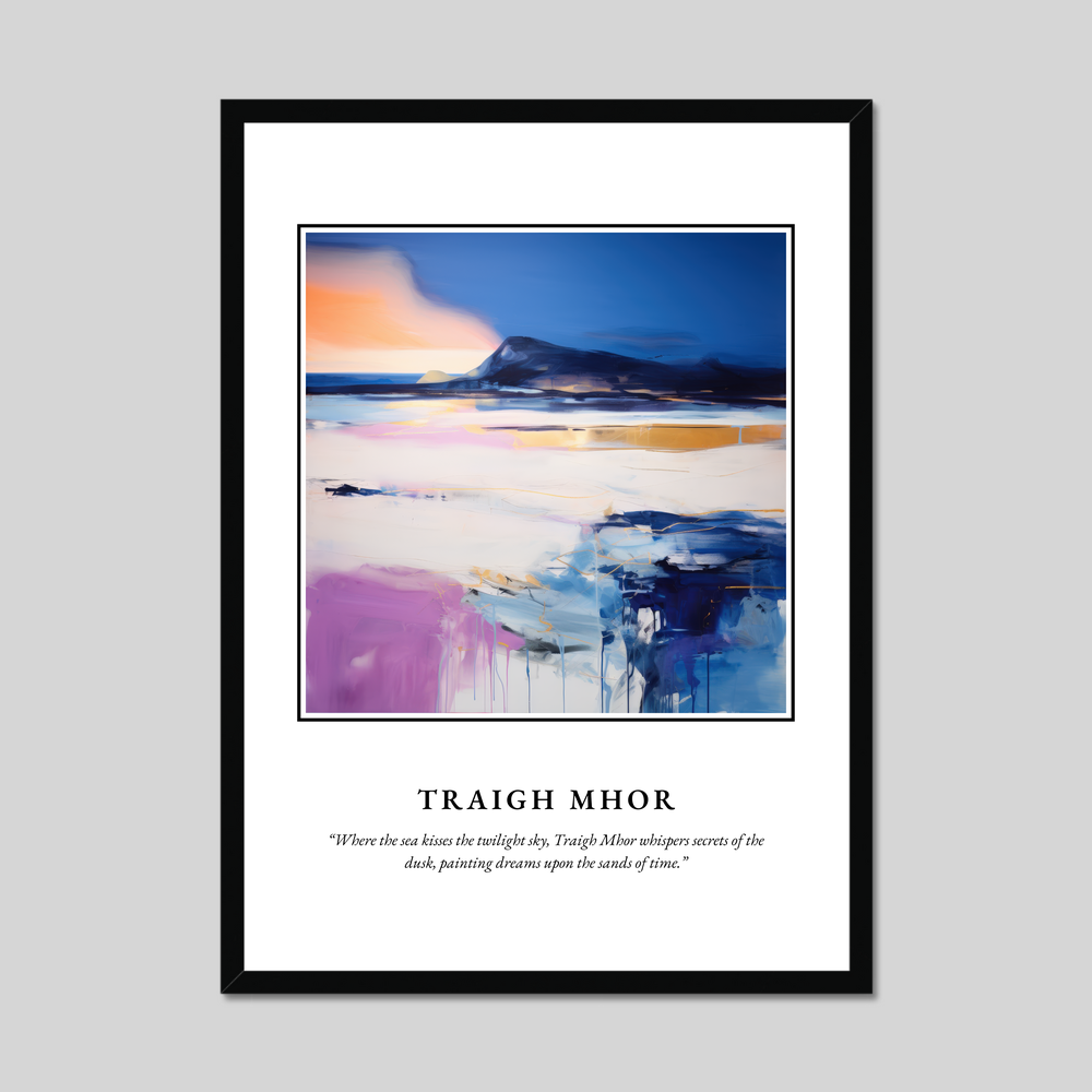 Poster in a black frame