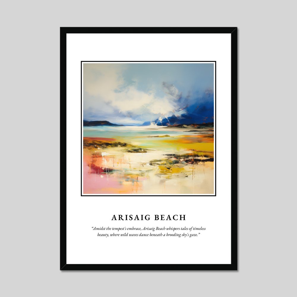 Poster in a black frame