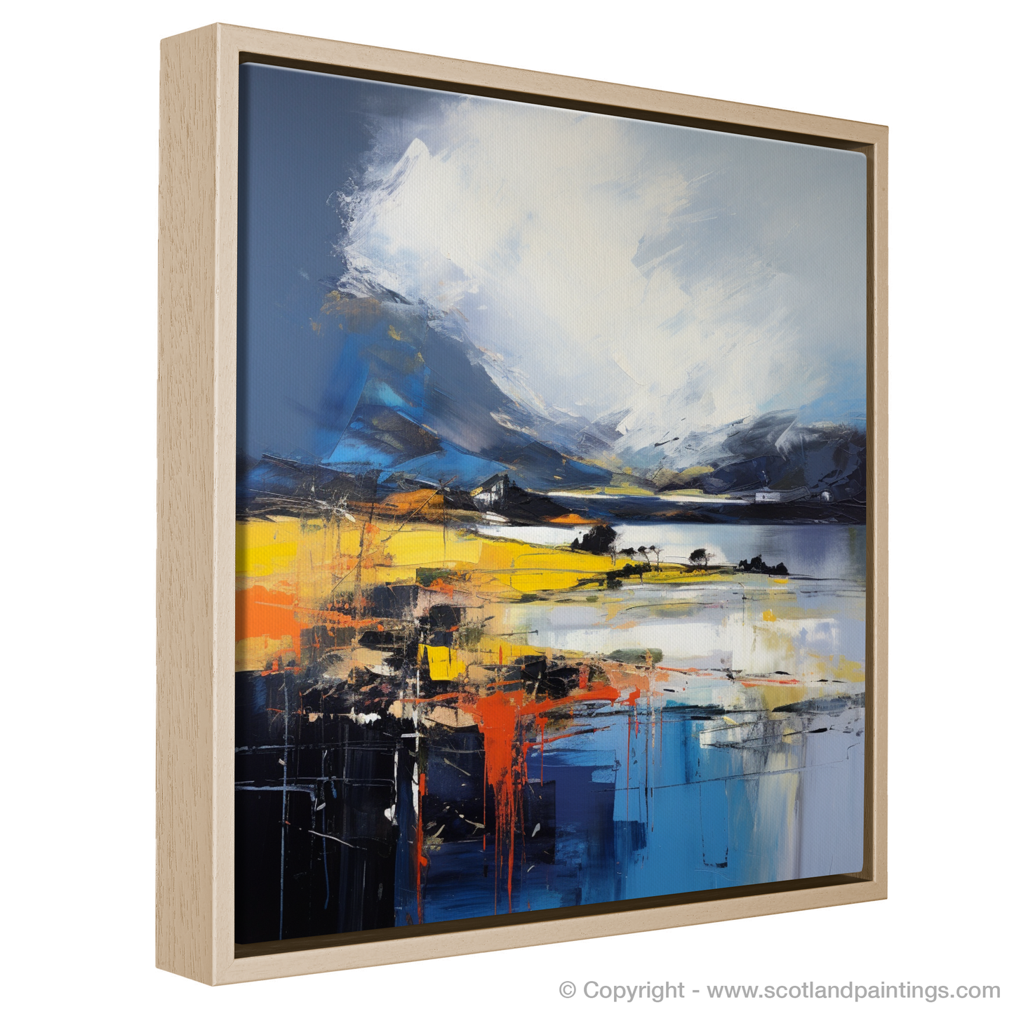 Storm's Embrace: Abstract Ode to Port Appin Harbour