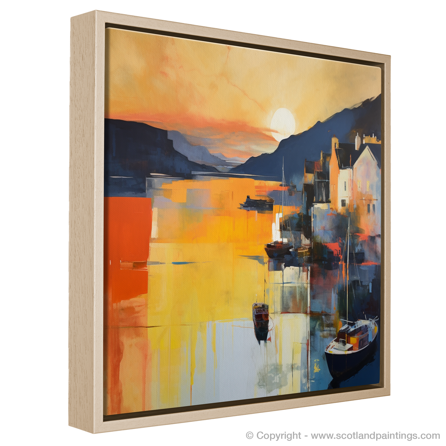 Golden Hour Serenity at Oban Harbour