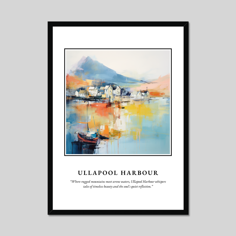 Poster in a black frame