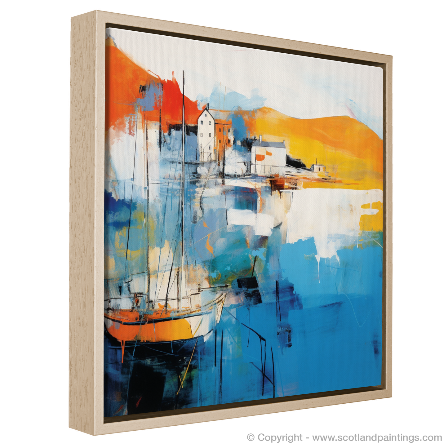 Mallaig Harbour Abstract - A Maritime Symphony in Colour