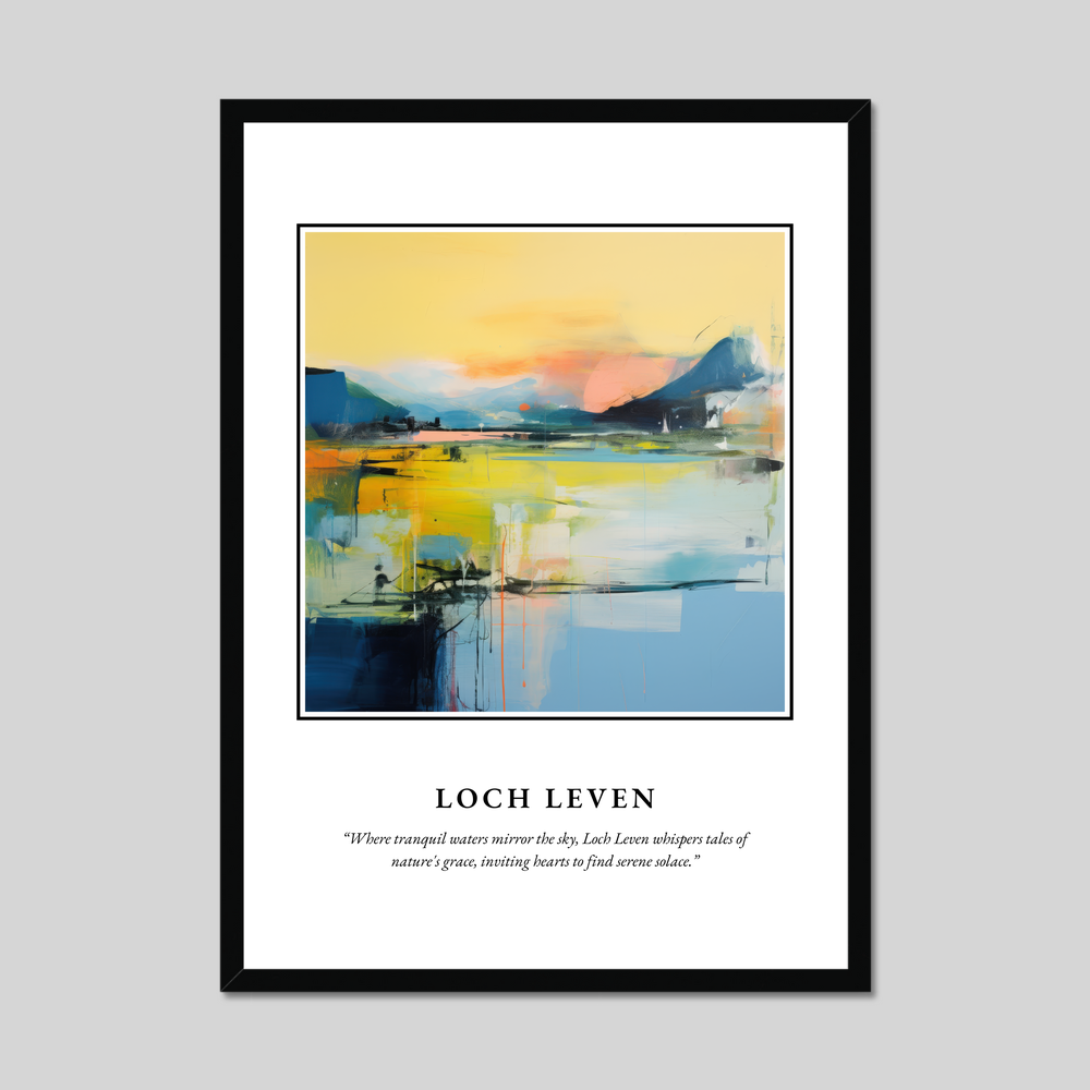 Poster in a black frame