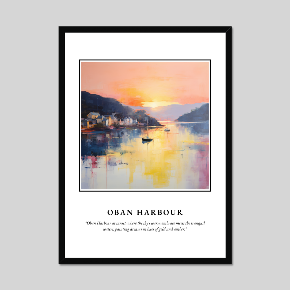 Poster in a black frame