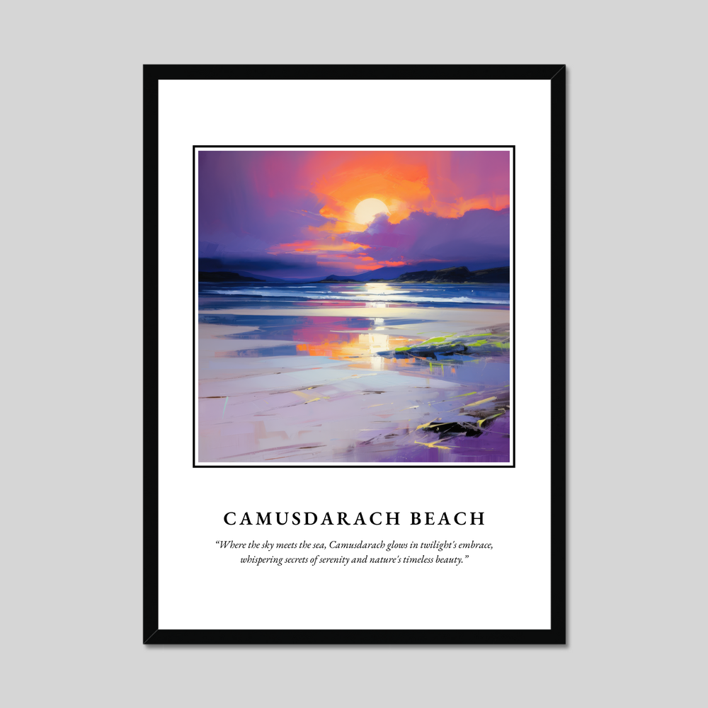 Poster in a black frame