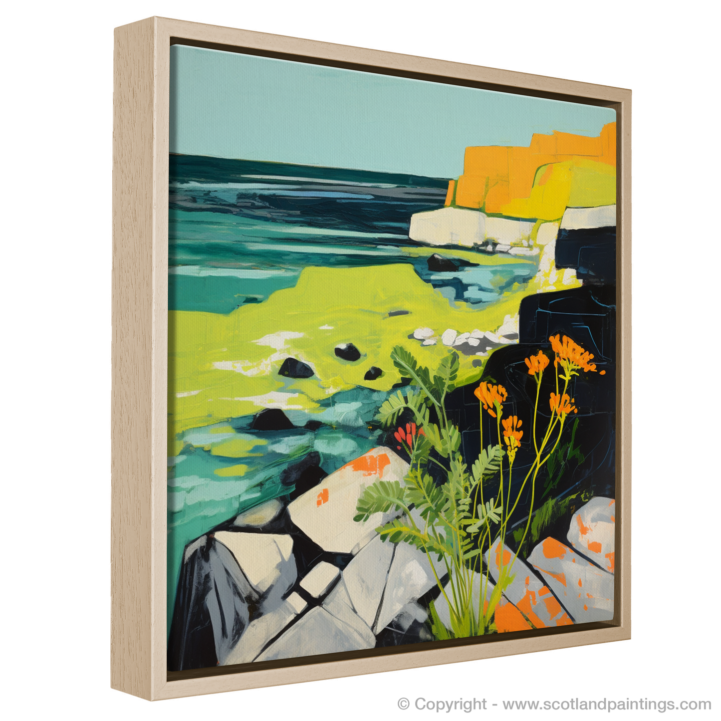 Abstract Reverie of Scots Lovage on Mallaig Coast