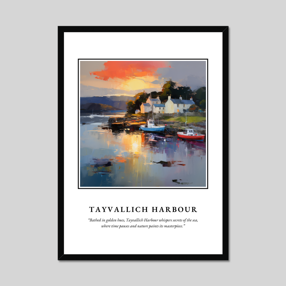 Poster in a black frame