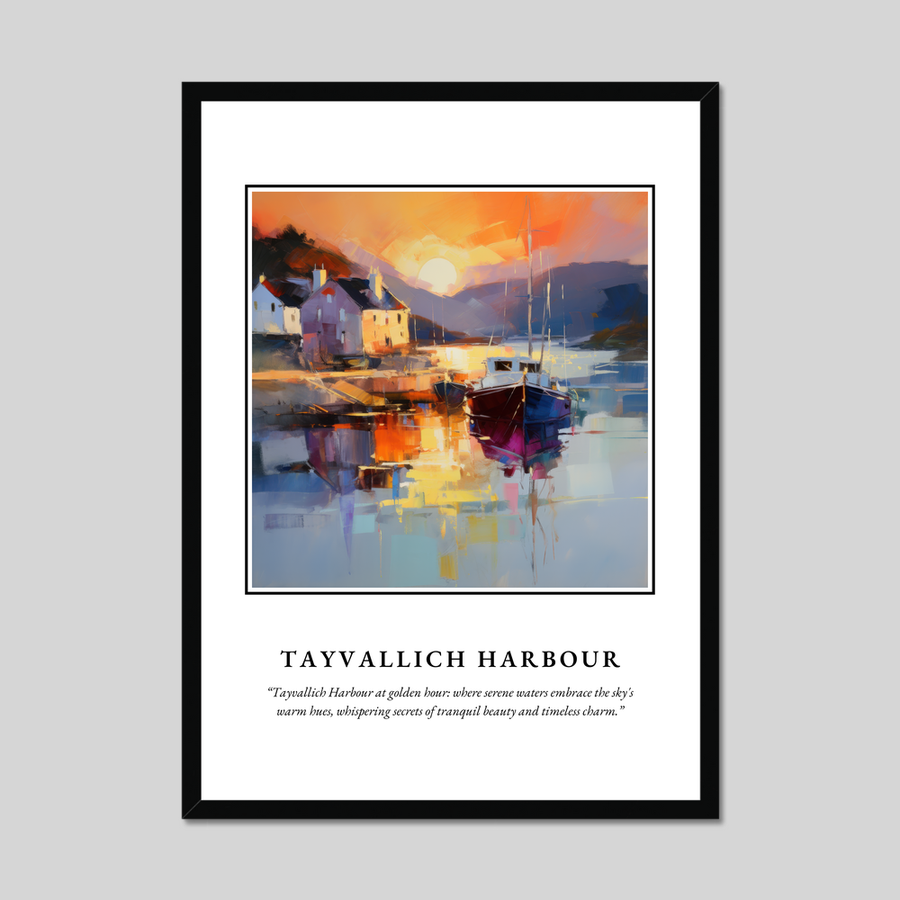 Poster in a black frame