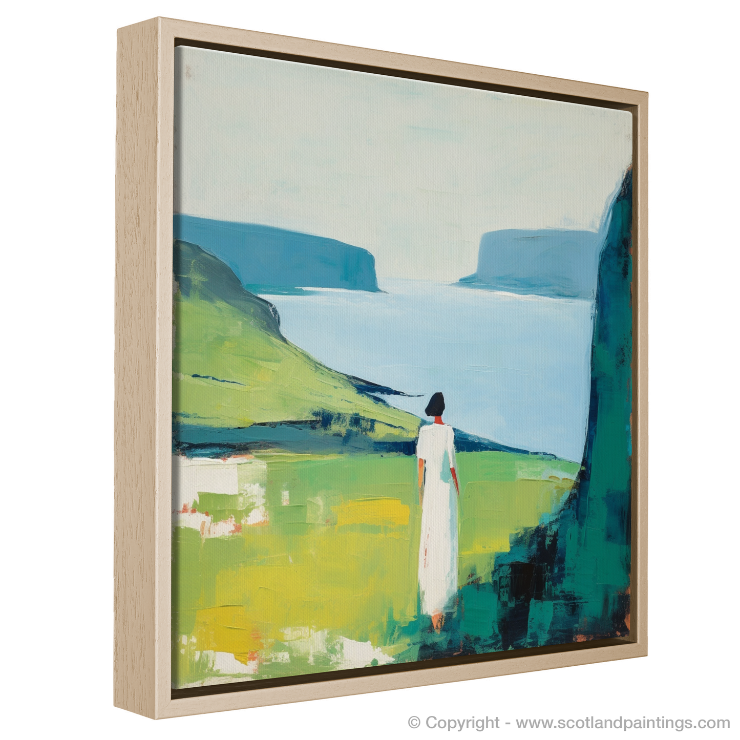 Coastal Contemplation in White - Isle of Mull Abstract