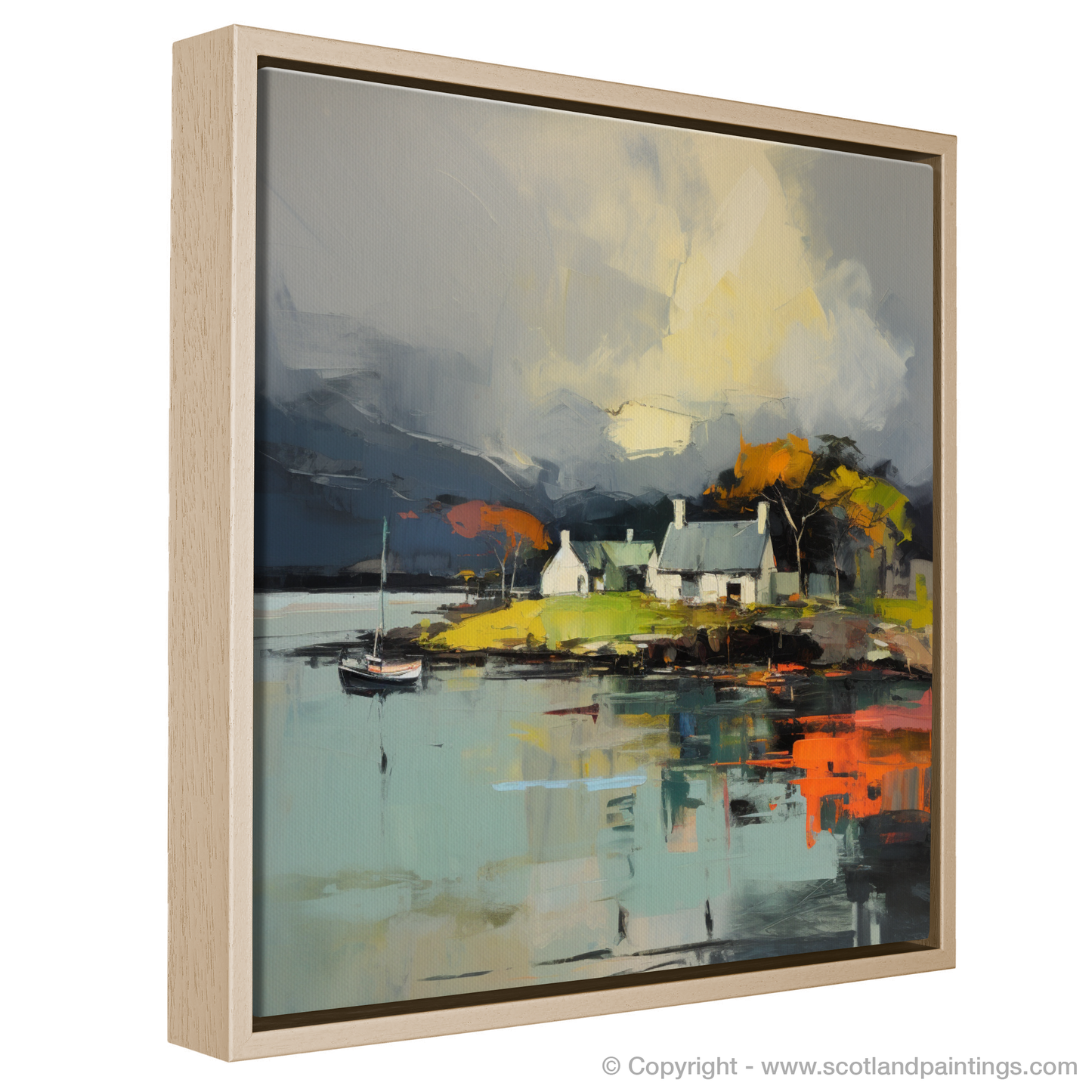 Storm Over Port Appin: An Abstract Harbour Drama