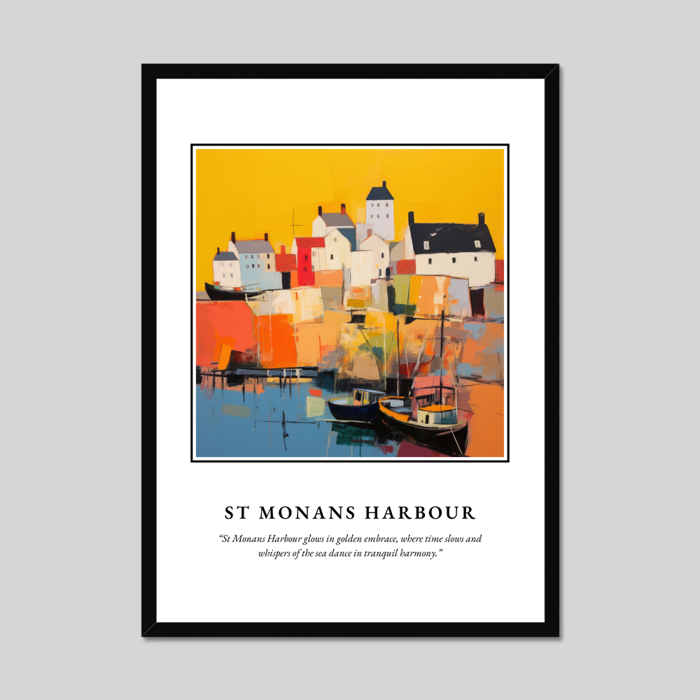 Poster in a black frame