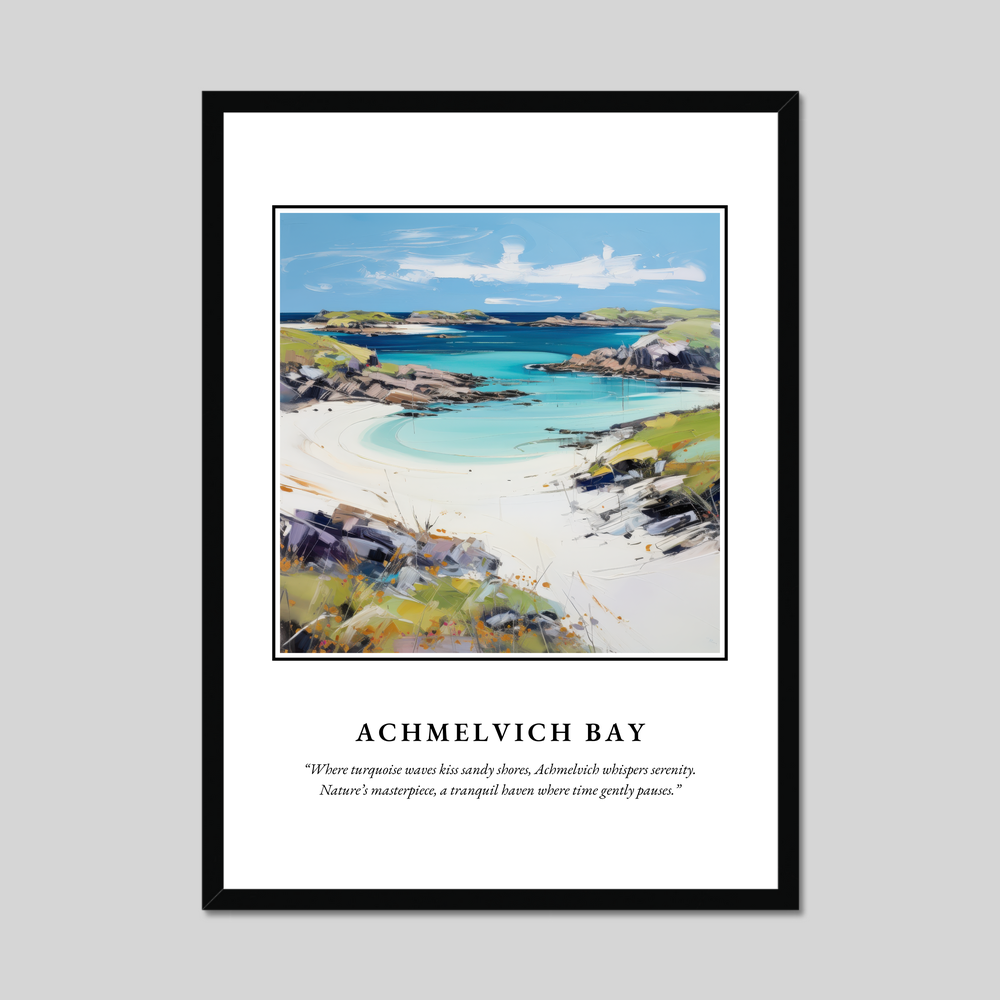 Poster in a black frame