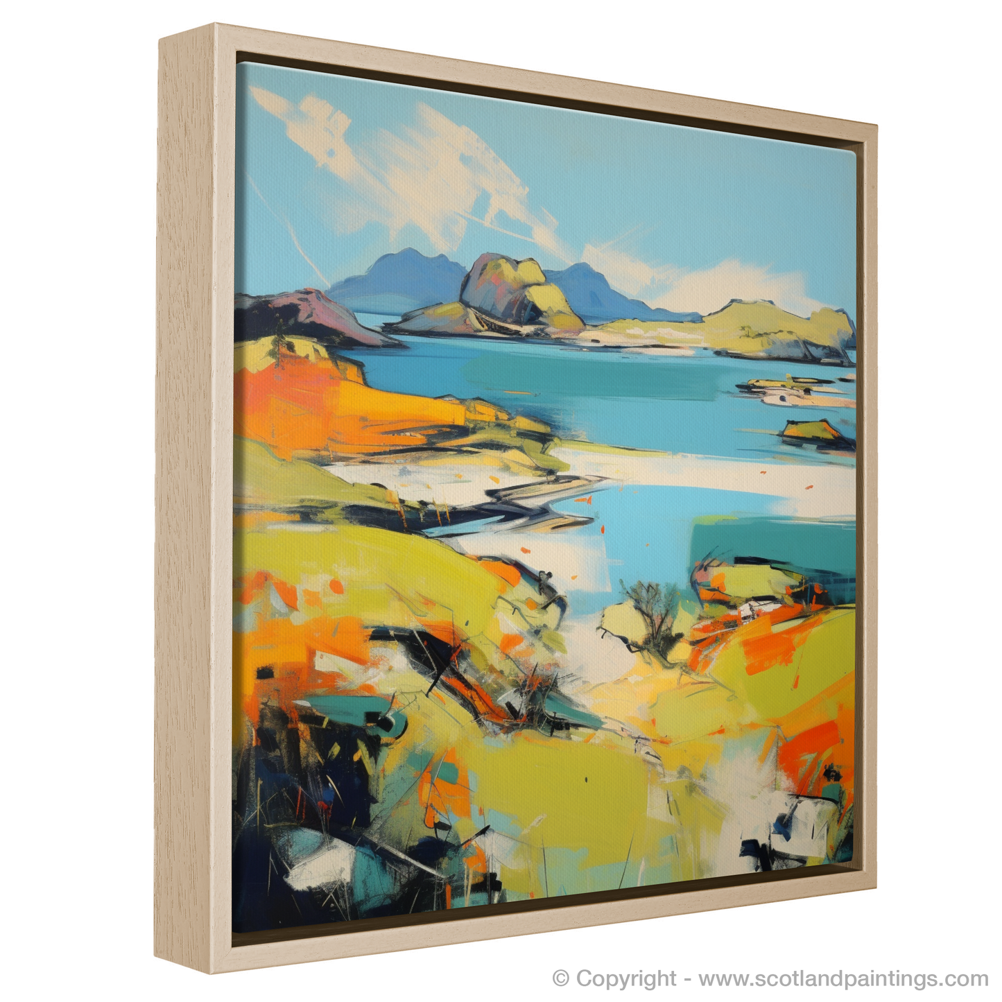 Achmelvich Bay Essence: An Abstract Voyage into the Wild Scottish Coast