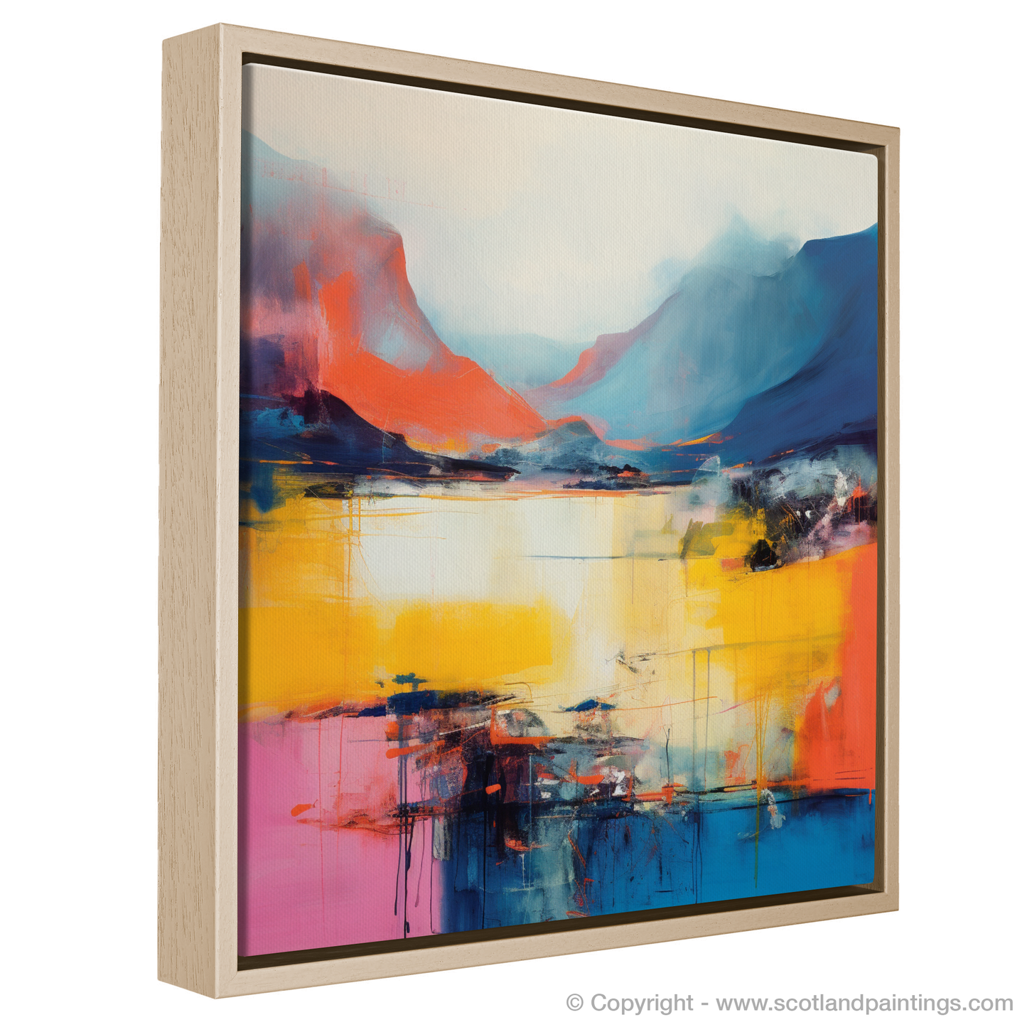 Ullapool Essence: Abstraction of Scottish Sunset and Highland Blues