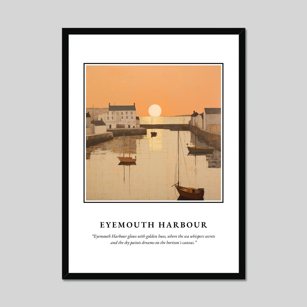 Poster in a black frame