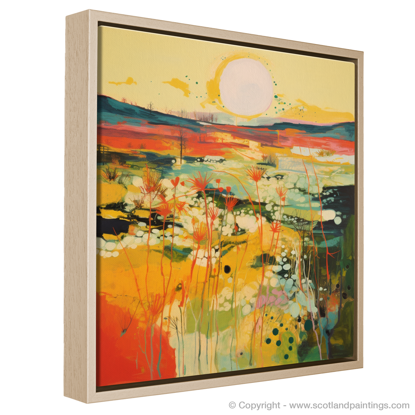 Abstract Sundew Serenade: An Enchantment of Scottish Boglands