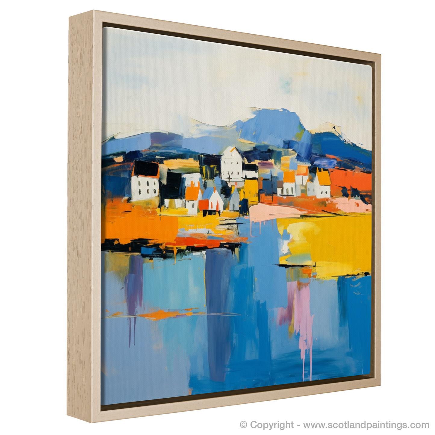 Abstract Essence of Oban: A Coastal Symphony in Colour and Form