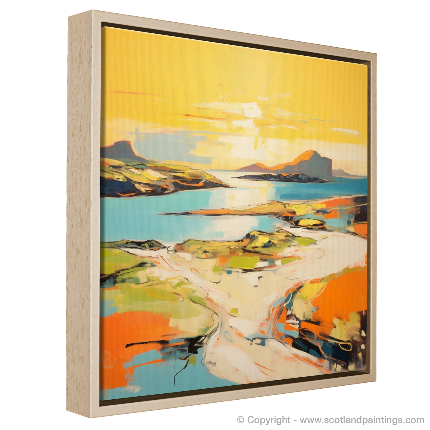 Achmelvich Bay at Golden Hour: An Abstract Symphony