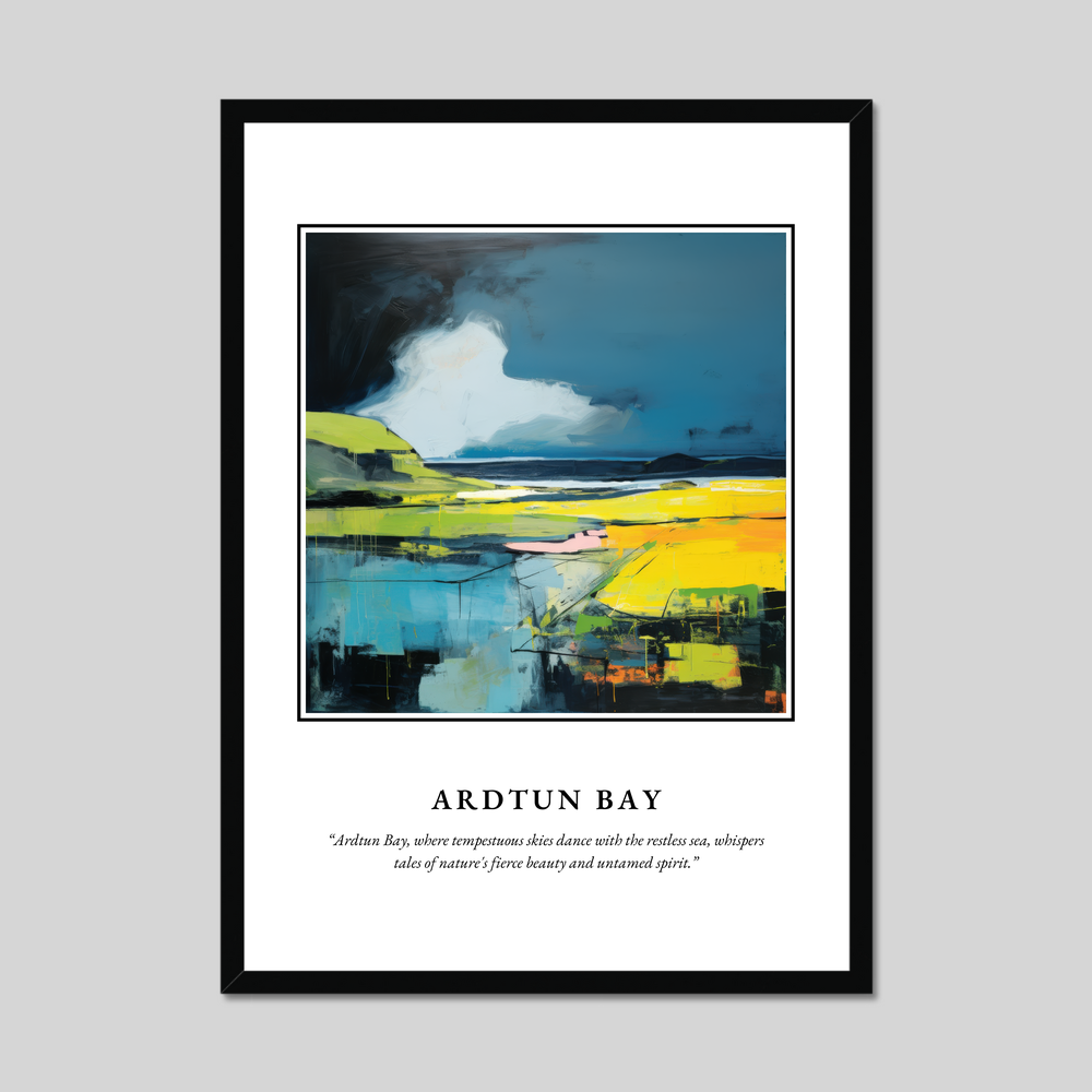 Poster in a black frame