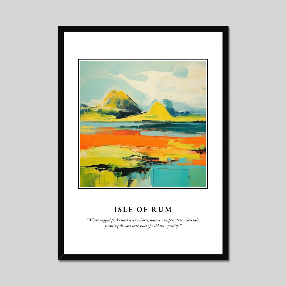 Poster in a black frame