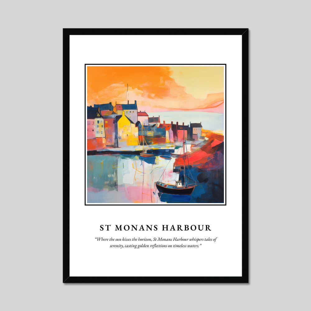 Poster in a black frame