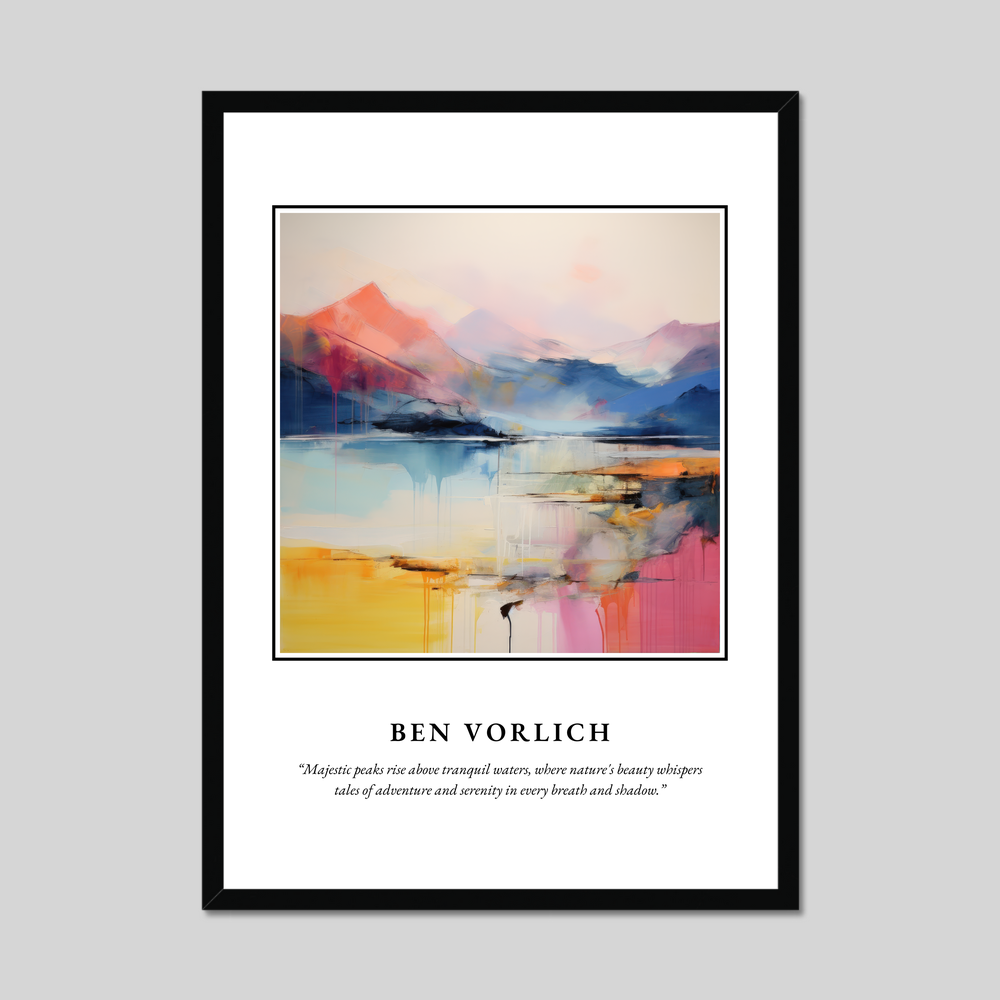 Poster in a black frame