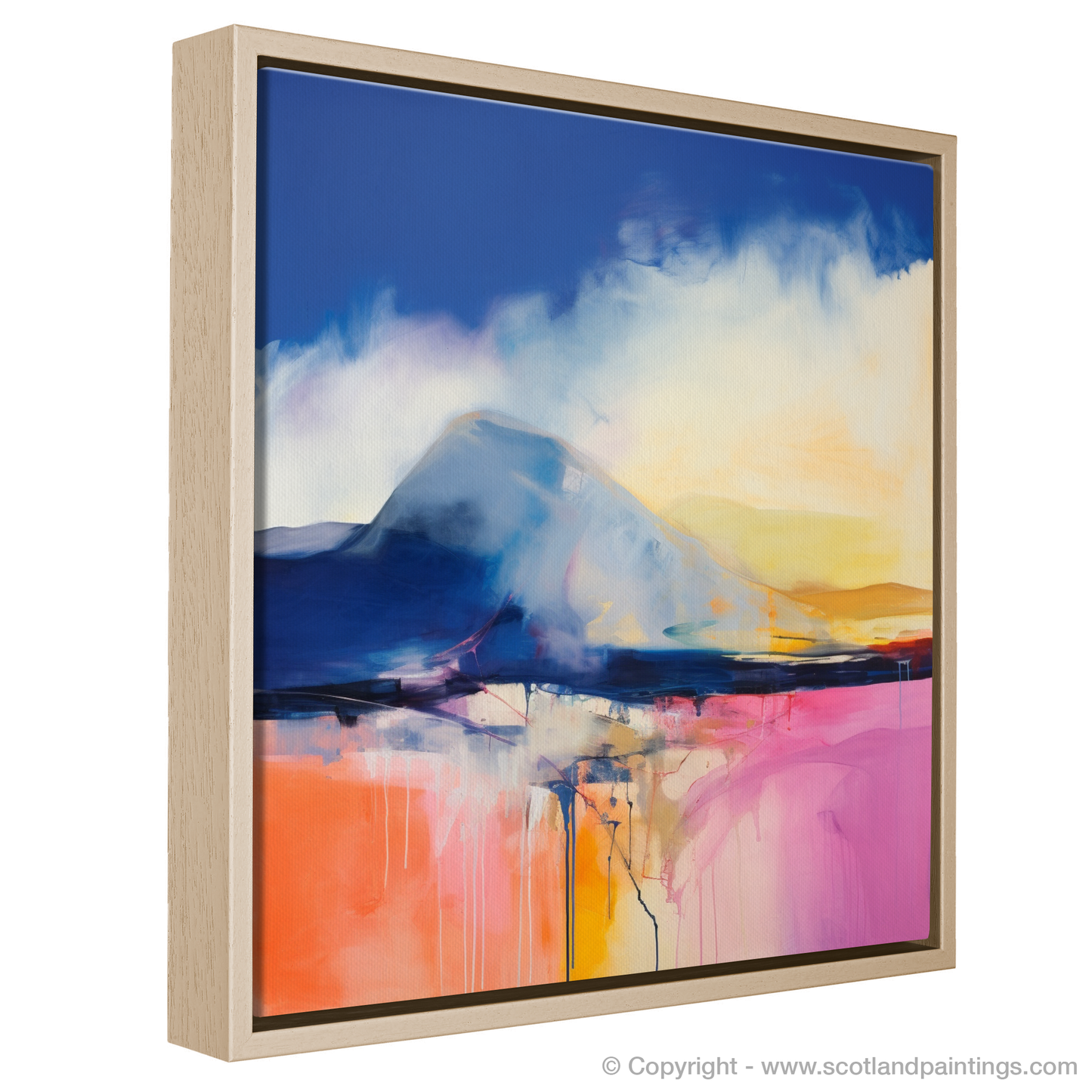 Painting and Art Print of Ben Macdui entitled "Majestic Macdui: An Abstract Highland Dance".