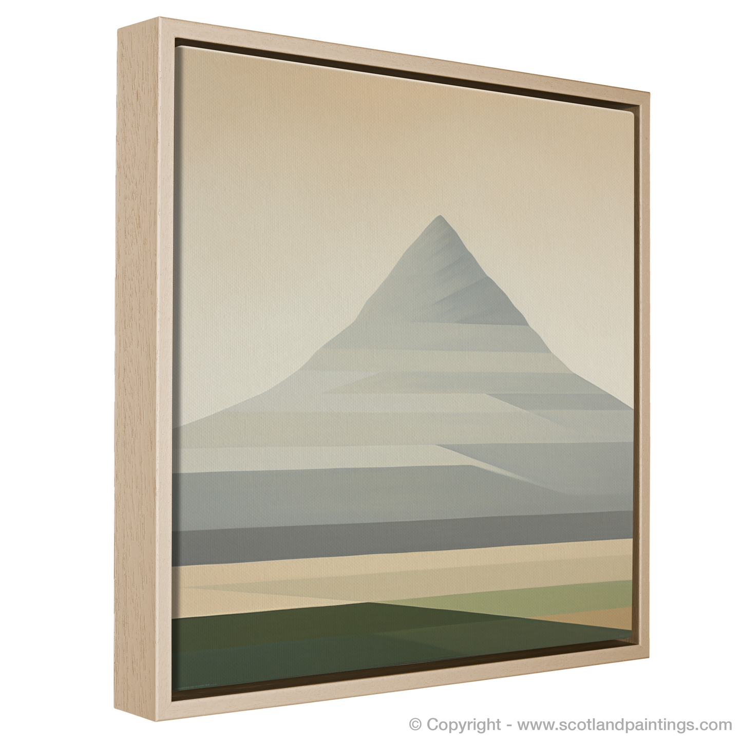 Painting and Art Print of Meall Garbh (Càrn Mairg) entitled "Abstract Highlands: Meall Garbh Reimagined".