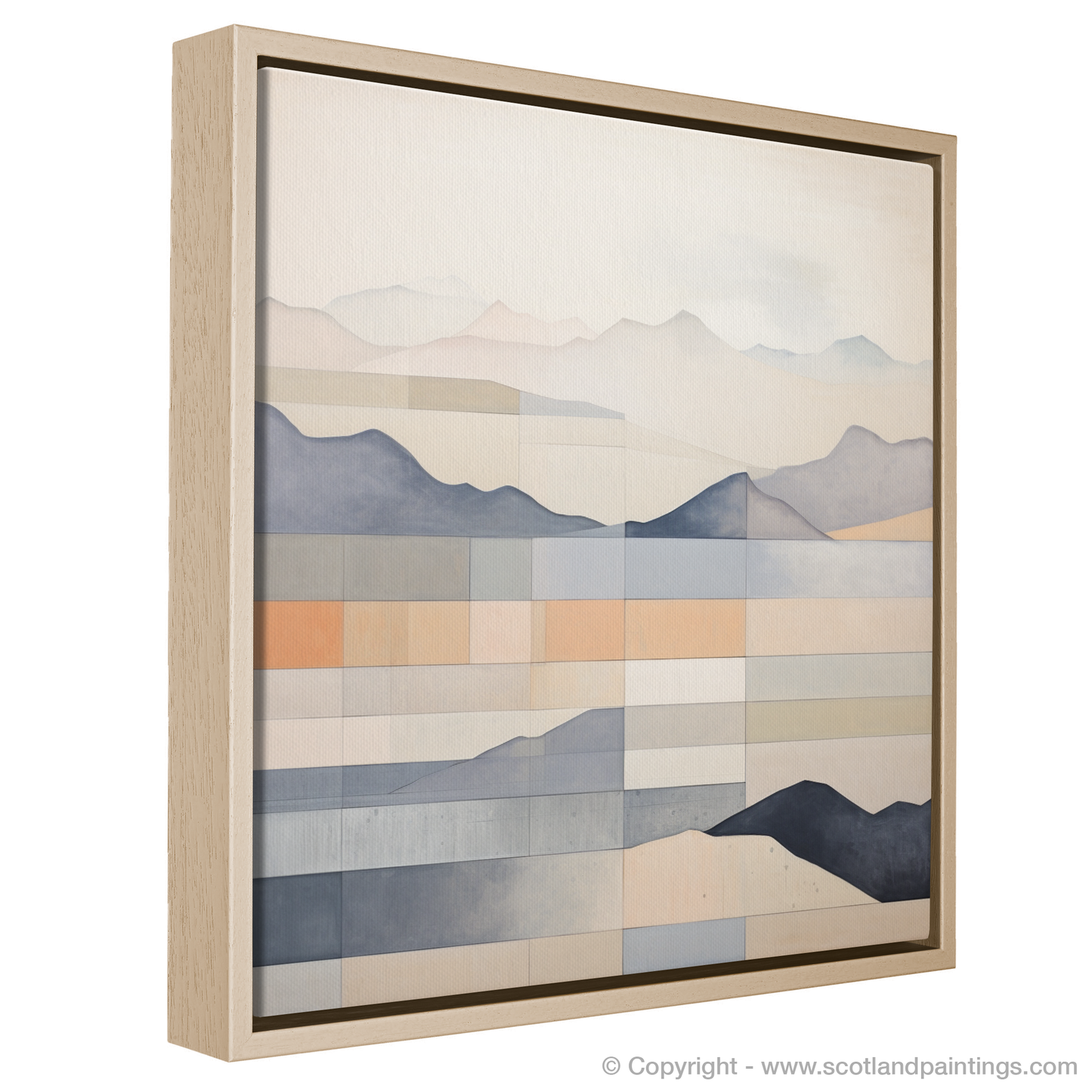 Painting and Art Print of Creag Mhòr (Meall na Aighean) entitled "Abstract Essence of Creag Mhòr".