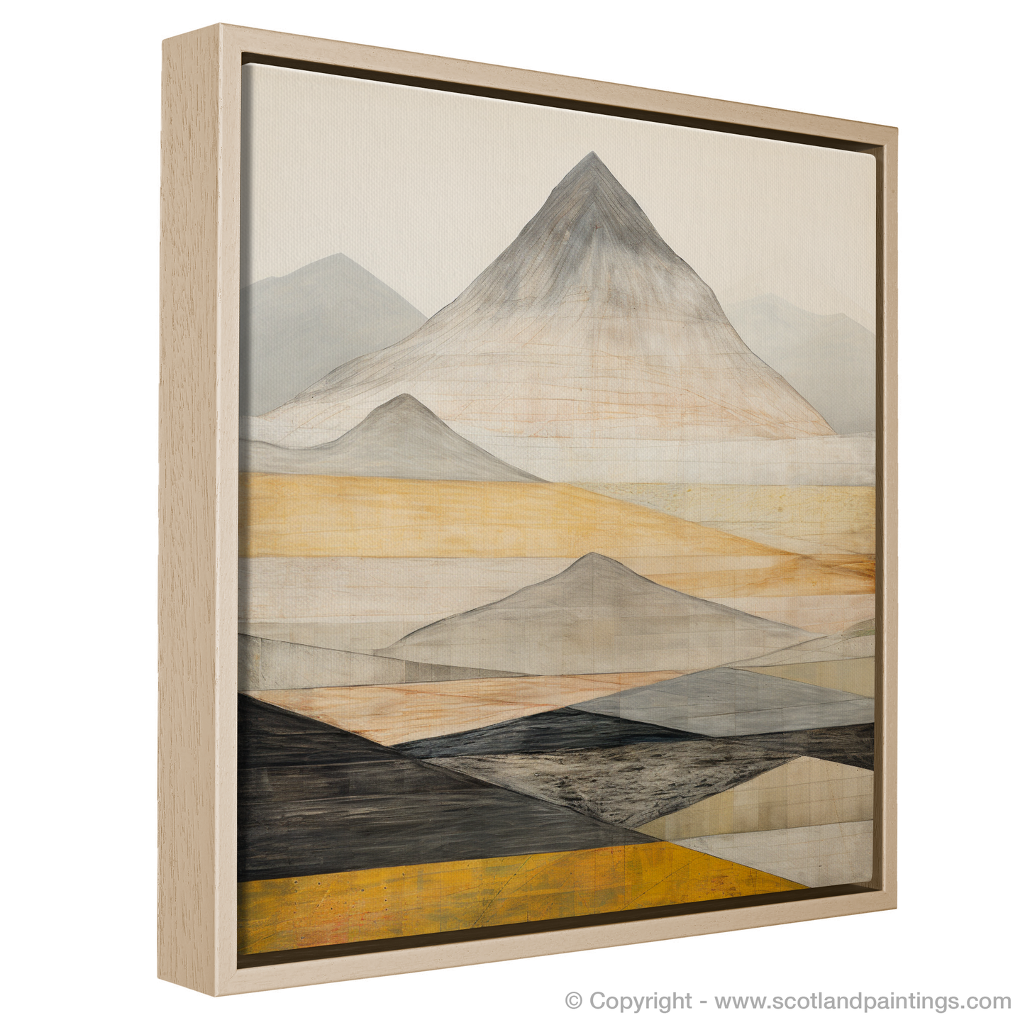 Painting and Art Print of Meall nan Tarmachan. Abstract Essence of Meall nan Tarmachan.