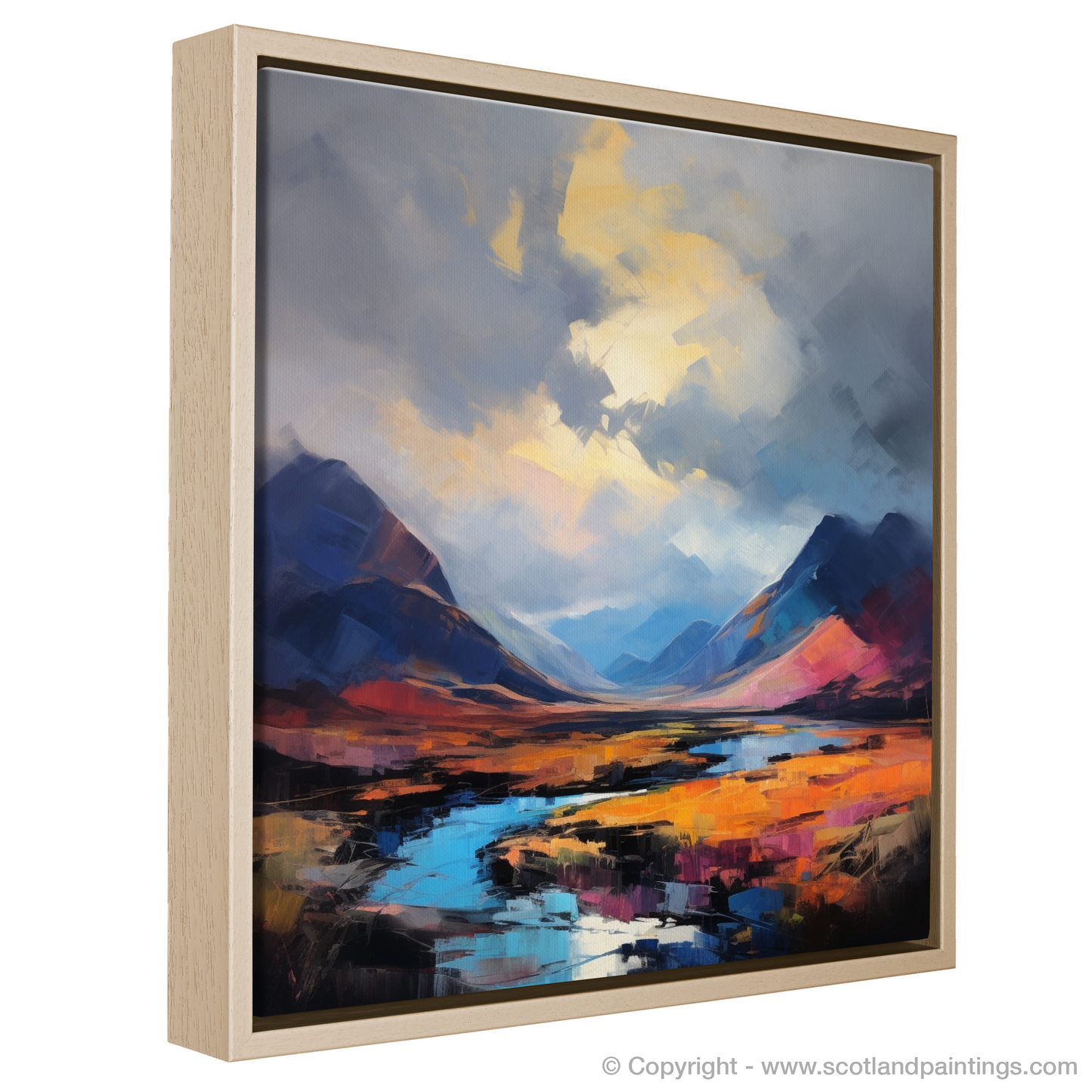 Dramatic Sky over Glencoe: A Color Field Tribute