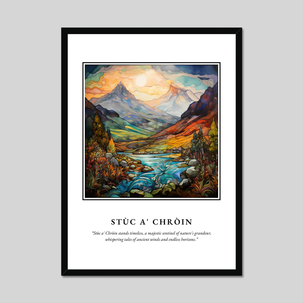 Poster in a black frame