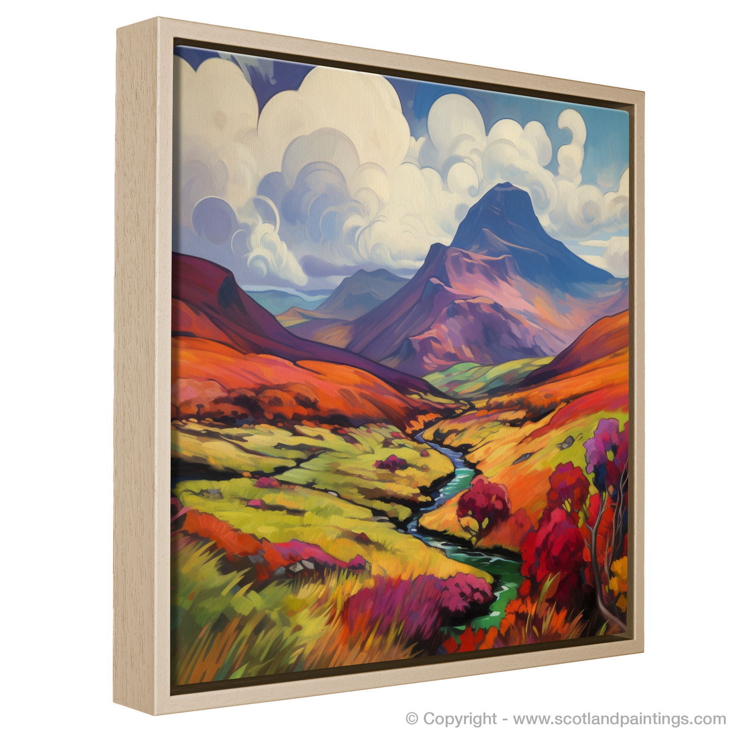 Majestic Meall nan Tarmachan: A Fauvist Ode to Scottish Wilds