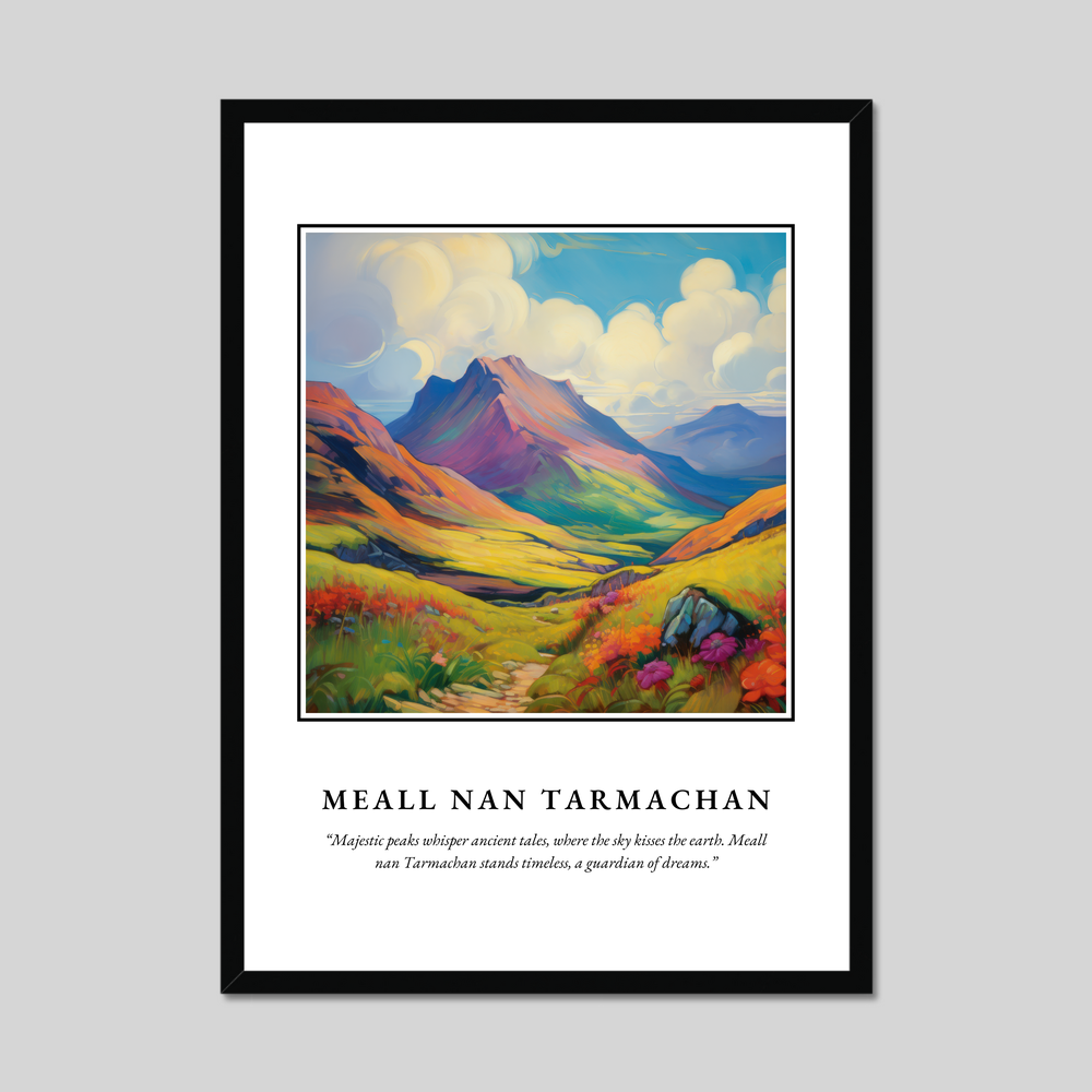 Poster in a black frame