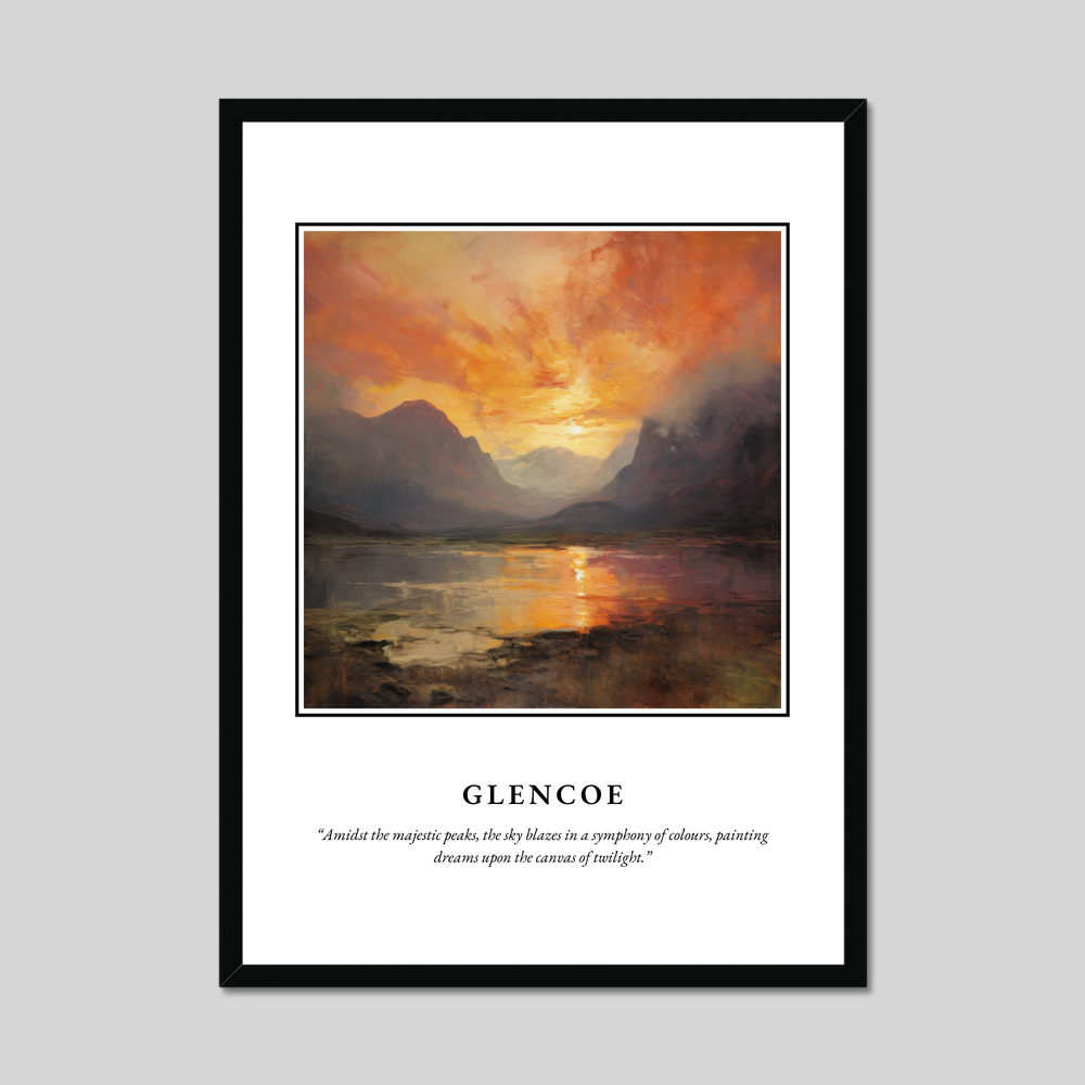 Poster in a black frame