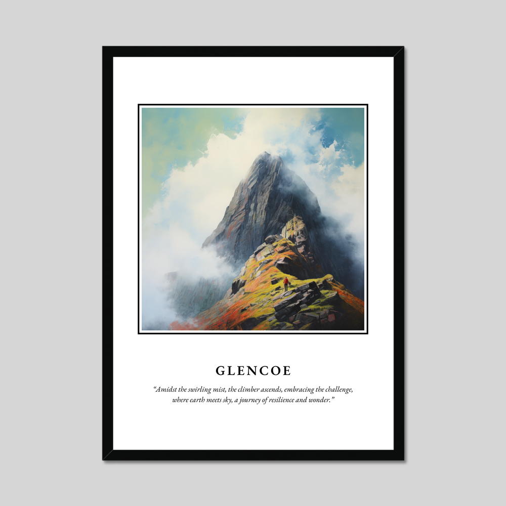 Poster in a black frame