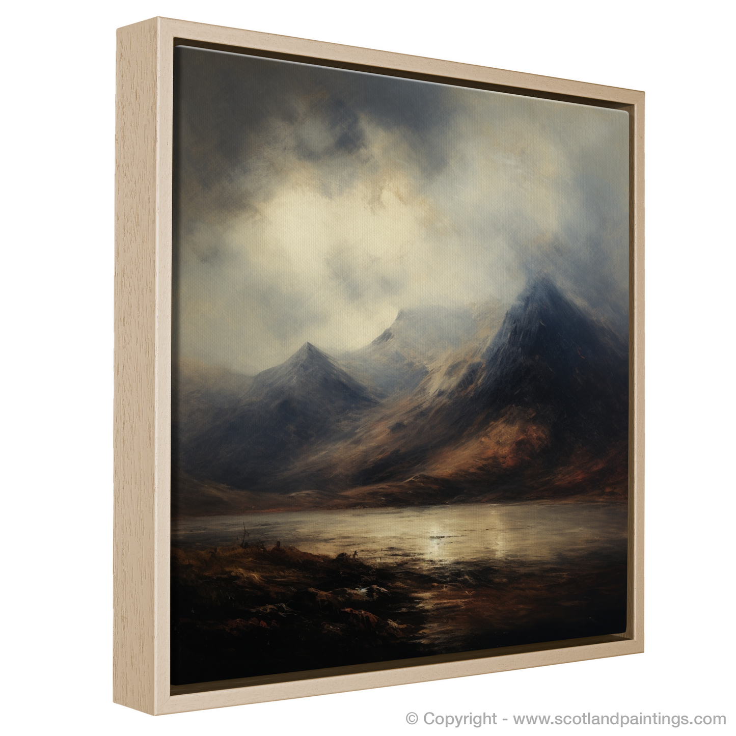 Misty Dawn over Beinn Narnain: An Impressionist Homage